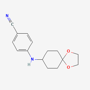 4-(1,4-Dioxaspiro[4.5]decan-8-ylamino)benzonitrile