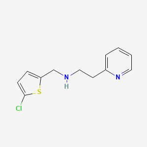 N-[(5-chlorothiophen-2-yl)methyl]-2-pyridin-2-ylethanamine