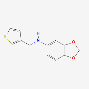 N-(thiophen-3-ylmethyl)-1,3-benzodioxol-5-amine