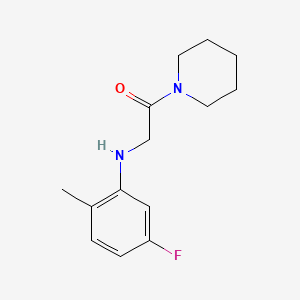 2-(5-Fluoro-2-methylanilino)-1-piperidin-1-ylethanone