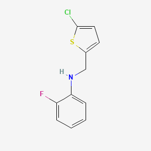 N-[(5-chlorothiophen-2-yl)methyl]-2-fluoroaniline