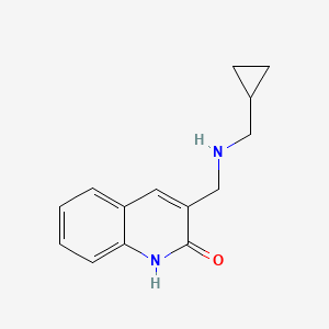 3-[(cyclopropylmethylamino)methyl]-1H-quinolin-2-one