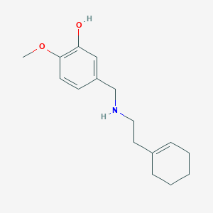 2-Methoxy-5-[[2-(1-cyclohexenyl)ethylamino]methyl]phenol