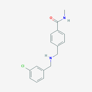 4-[[(3-chlorophenyl)methylamino]methyl]-N-methylbenzamide