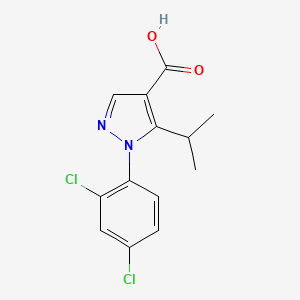 1-(2,4-dichlorophenyl)-5-(propan-2-yl)-1H-pyrazole-4-carboxylic acid