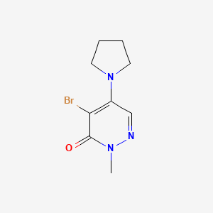 4-Bromo-2-methyl-5-pyrrolidin-1-ylpyridazin-3-one