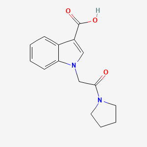 1-(2-Oxo-2-pyrrolidin-1-ylethyl)indole-3-carboxylic acid