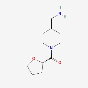 molecular formula C11H20N2O2 B7482427 [4-(aminomethyl)piperidin-1-yl]-[(2S)-oxolan-2-yl]methanone 