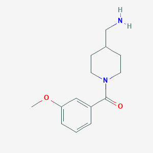 molecular formula C14H20N2O2 B7482440 [4-(Aminomethyl)piperidin-1-yl]-(3-methoxyphenyl)methanone 