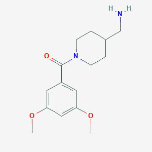 molecular formula C15H22N2O3 B7482446 [4-(Aminomethyl)piperidin-1-yl]-(3,5-dimethoxyphenyl)methanone 