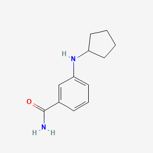 molecular formula C12H16N2O B7482473 3-(Cyclopentylamino)benzamide 