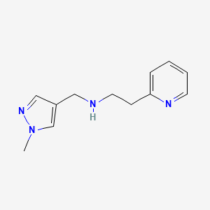 N-[(1-methylpyrazol-4-yl)methyl]-2-pyridin-2-ylethanamine