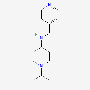 molecular formula C14H23N3 B7482514 1-propan-2-yl-N-(pyridin-4-ylmethyl)piperidin-4-amine 