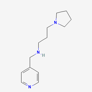 molecular formula C13H21N3 B7482521 N-(pyridin-4-ylmethyl)-3-pyrrolidin-1-ylpropan-1-amine 