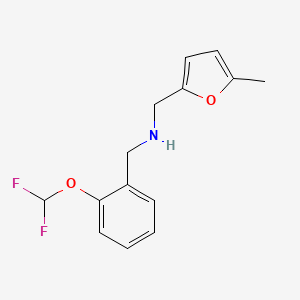 1-[2-(difluoromethoxy)phenyl]-N-[(5-methylfuran-2-yl)methyl]methanamine