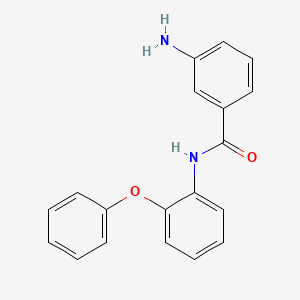 molecular formula C19H16N2O2 B7482559 3-amino-N-(2-phenoxyphenyl)benzamide 