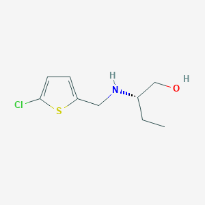 (2S)-2-[(5-chlorothiophen-2-yl)methylamino]butan-1-ol