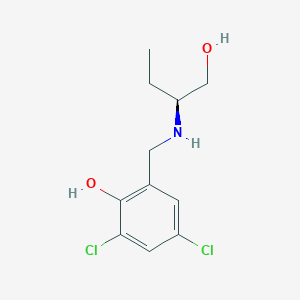 2,4-dichloro-6-[[[(2S)-1-hydroxybutan-2-yl]amino]methyl]phenol