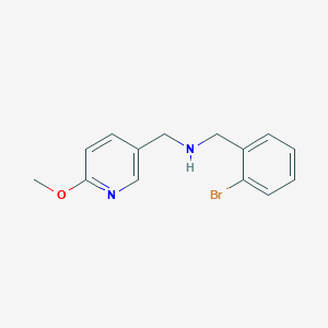 N-[(2-bromophenyl)methyl]-1-(6-methoxypyridin-3-yl)methanamine