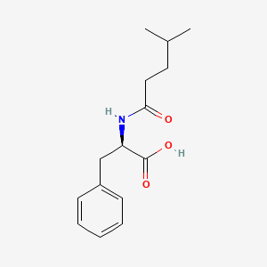 molecular formula C15H21NO3 B7482632 (2R)-2-(4-methylpentanoylamino)-3-phenylpropanoic acid 