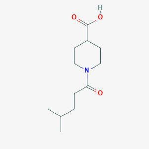 1-(4-Methylpentanoyl)piperidine-4-carboxylic acid