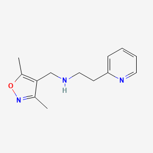 N-[(3,5-dimethyl-1,2-oxazol-4-yl)methyl]-2-pyridin-2-ylethanamine