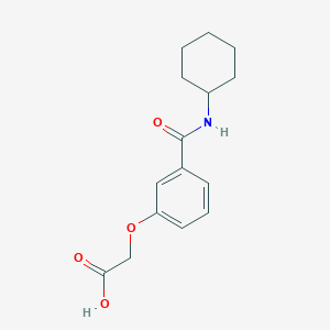 2-(3-(Cyclohexylcarbamoyl)phenoxy)acetic acid