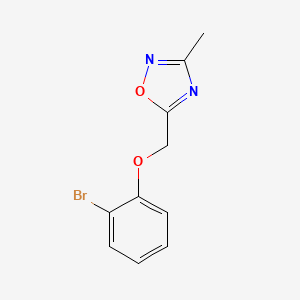 5-[(2-Bromophenoxy)methyl]-3-methyl-1,2,4-oxadiazole