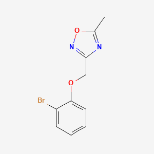 3-[(2-Bromophenoxy)methyl]-5-methyl-1,2,4-oxadiazole