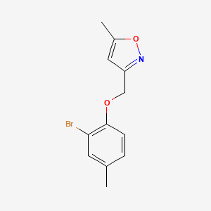 3-[(2-Bromo-4-methylphenoxy)methyl]-5-methyl-1,2-oxazole