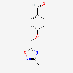 4-[(3-Methyl-1,2,4-oxadiazol-5-yl)methoxy]benzaldehyde