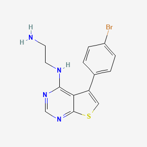 N'-[5-(4-bromophenyl)thieno[2,3-d]pyrimidin-4-yl]ethane-1,2-diamine