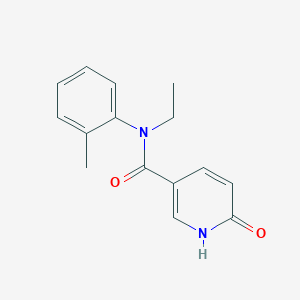 N-ethyl-N-(2-methylphenyl)-6-oxo-1H-pyridine-3-carboxamide