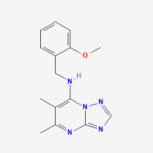 N-[(2-methoxyphenyl)methyl]-5,6-dimethyl-[1,2,4]triazolo[1,5-a]pyrimidin-7-amine