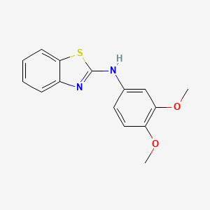 molecular formula C15H14N2O2S B7482931 Benzothiazol-2-yl-(3,4-dimethoxy-phenyl)-amine 