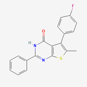 5-(4-fluorophenyl)-6-methyl-2-phenyl-3H-thieno[2,3-d]pyrimidin-4-one