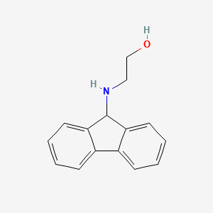 molecular formula C15H15NO B7482948 2-(9H-fluoren-9-ylamino)ethanol 