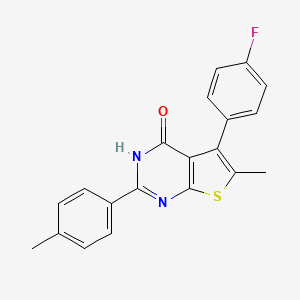 5-(4-fluorophenyl)-6-methyl-2-(4-methylphenyl)-3H-thieno[2,3-d]pyrimidin-4-one