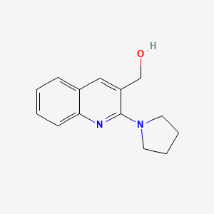 (2-Pyrrolidin-1-ylquinolin-3-yl)methanol