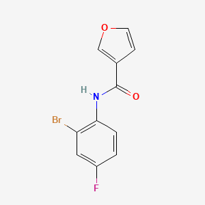 N-(2-bromo-4-fluorophenyl)furan-3-carboxamide