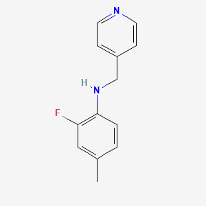 2-fluoro-4-methyl-N-(pyridin-4-ylmethyl)aniline