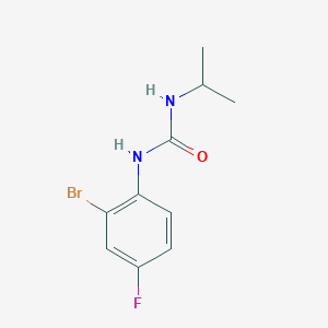 molecular formula C10H12BrFN2O B7483016 1-(2-Bromo-4-fluorophenyl)-3-propan-2-ylurea 