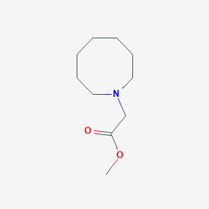 molecular formula C10H19NO2 B7483024 Methyl 2-(azocan-1-yl)acetate 