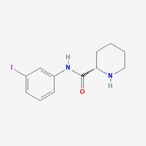 molecular formula C12H15IN2O B7483030 (2S)-N-(3-iodophenyl)piperidine-2-carboxamide 