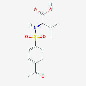 molecular formula C13H17NO5S B7483092 (2R)-2-[(4-acetylphenyl)sulfonylamino]-3-methylbutanoic acid 