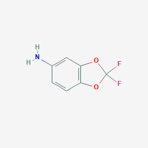 molecular formula C7H5F2NO2 B074831 2,2-二氟苯并[d][1,3]二氧杂-5-胺 CAS No. 1544-85-0