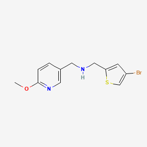 N-[(4-bromothiophen-2-yl)methyl]-1-(6-methoxypyridin-3-yl)methanamine