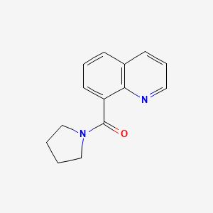 molecular formula C14H14N2O B7483109 Pyrrolidin-1-yl(quinolin-8-yl)methanone 