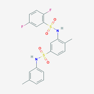 3-[(2,5-difluorophenyl)sulfonylamino]-4-methyl-N-(3-methylphenyl)benzenesulfonamide