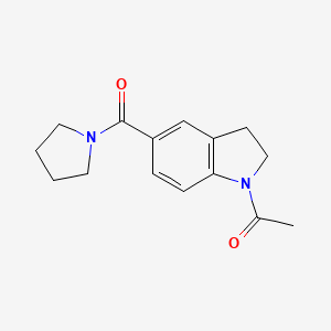 1-[5-(1-pyrrolidinylcarbonyl)-2,3-dihydro-1H-indol-1-yl]-1-ethanone